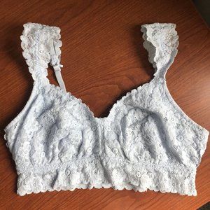 aerie Baby Blue Lace Bralette
